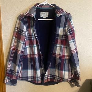 Orvis button down thick flannel size small